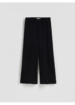 Reserved - Spodnie dresowe z szerokimi nogawkami - czarny ze sklepu Reserved w kategorii Spodnie damskie - zdjęcie 187913280