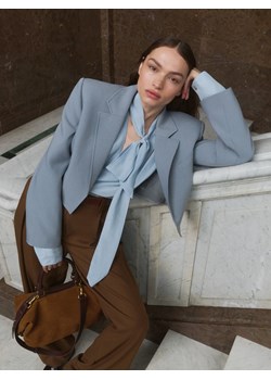 Reserved - Krótka marynarka - granatowy ze sklepu Reserved w kategorii Marynarki damskie - zdjęcie 187913421