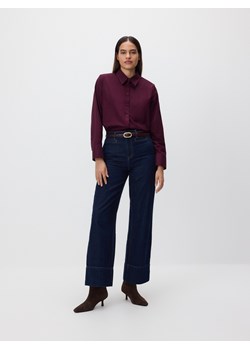 Reserved - Bawełniana koszula - bordowy ze sklepu Reserved w kategorii Koszule damskie - zdjęcie 187913503