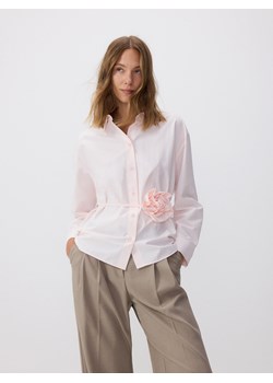 Reserved - Koszula z różą - pastelowy róż ze sklepu Reserved w kategorii Koszule damskie - zdjęcie 187913674