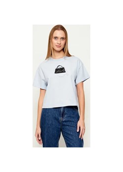Karl Lagerfeld T-shirt Signature bag | Oversize fit ze sklepu Gomez Fashion Store w kategorii Bluzki damskie - zdjęcie 187914603