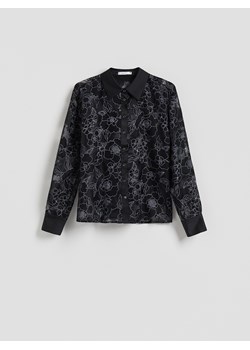 Reserved - Koszula z wiskozą - czarny ze sklepu Reserved w kategorii Bluzki damskie - zdjęcie 187914943