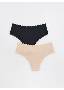Reserved - Majtki typu hipstery 2 pack - czarny ze sklepu Reserved w kategorii Majtki damskie - zdjęcie 187914974