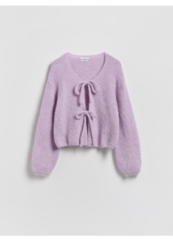 Reserved - Kardigan z wełną alpaki - lawendowy ze sklepu Reserved w kategorii Swetry damskie - zdjęcie 187915053