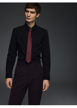 Reserved - Bawełniana koszula super slim fit - czarny ze sklepu Reserved w kategorii Koszule męskie - zdjęcie 187915152