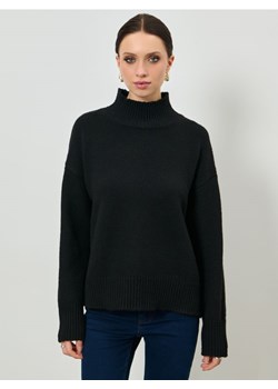 Sinsay - Prążkowany golf - czarny ze sklepu Sinsay w kategorii Swetry damskie - zdjęcie 187915750