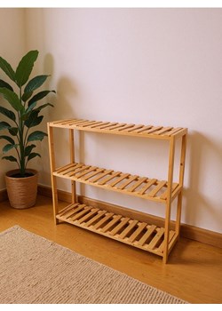 Sinsay - Bambusowa półka ścienna - beżowy ze sklepu Sinsay w kategorii Półki - zdjęcie 187915754