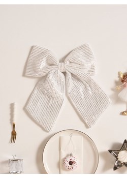 Sinsay - Kokarda dekoracyjna z cekinami - srebrny ze sklepu Sinsay w kategorii Dekoracje bożonarodzeniowe - zdjęcie 187915772