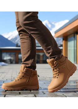 Wysokie zimowe buty trekkingowe męskie Camel /E5-1 184614 T477/ ze sklepu Pantofelek24.pl w kategorii Buty trekkingowe męskie - zdjęcie 187916260