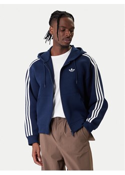 adidas Bluza adicolor Spacer KD4086 Granatowy Loose Fit ze sklepu MODIVO w kategorii Bluzy męskie - zdjęcie 187917703