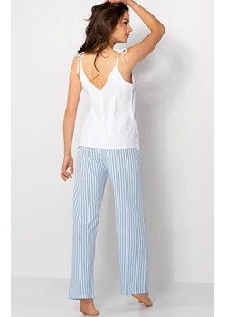 Piżama damska długie spodnie Erica, Kolor biało-niebieski, Rozmiar S, Momenti per me ze sklepu Primodo w kategorii Piżamy damskie - zdjęcie 187917941