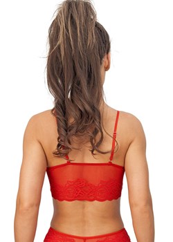 Donna czerwony top koronkowy na ramiączkach 244, Kolor czerwony, Rozmiar S, Donna ze sklepu Intymna w kategorii Biustonosze - zdjęcie 187918071