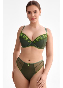 Biustonosz push-up z fiszbinami Olivia B214, Kolor zielony, Rozmiar 65C, Ewa Bien ze sklepu Intymna w kategorii Biustonosze - zdjęcie 187918211
