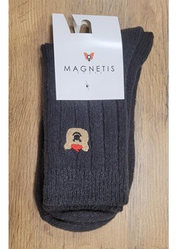 Ciepłe skarpetki damskie z aplikacją grafitowe YN5065, Kolor grafitowy, Rozmiar uniwersalny, Magnetis ze sklepu Intymna w kategorii Skarpetki damskie - zdjęcie 187918262