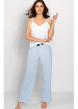 Piżama damska długie spodnie Erica, Kolor biało-niebieski, Rozmiar S, Momenti per me ze sklepu Intymna w kategorii Piżamy damskie - zdjęcie 187918360