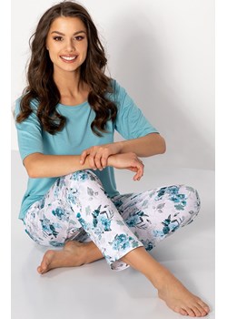 Dwuczęściowa piżama damska Eternal Love, Kolor niebiesko-biały, Rozmiar M, Momenti per me ze sklepu Intymna w kategorii Piżamy damskie - zdjęcie 187918364