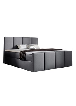 Ciemnoszare tapicerowane łóżko 5 rozmiarów C7-K43 ze sklepu Edinos.pl w kategorii Łóżka i materace - zdjęcie 187918553