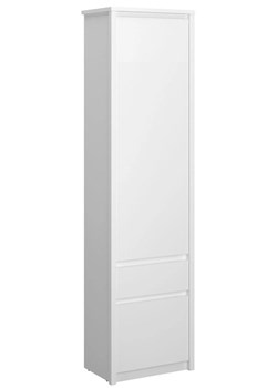 Biały regał skandynawski zamykany z szufladą D0-F51 ze sklepu Edinos.pl w kategorii Regały i witryny - zdjęcie 187918600