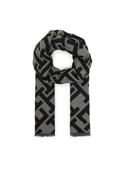 Tommy Hilfiger Szal Th Monogram Heavy Scarf AW0AW18051 Czarny ze sklepu MODIVO w kategorii Szaliki i chusty damskie - zdjęcie 187919333