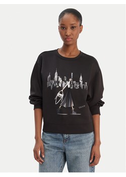 DKNY Bluza P5MOQCSC Czarny Regular Fit ze sklepu MODIVO w kategorii Bluzy damskie - zdjęcie 187919343