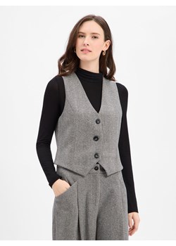 Guido Maria Kretschmer Damska wełniana kamizelka - Loretta Kobiety Wełna jasny szary wzorzysty ze sklepu vangraaf w kategorii Kamizelki damskie - zdjęcie 187919541