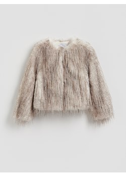 Reserved - Sztuczne futerko z piórami - wielobarwny ze sklepu Reserved w kategorii Futra damskie - zdjęcie 187919702