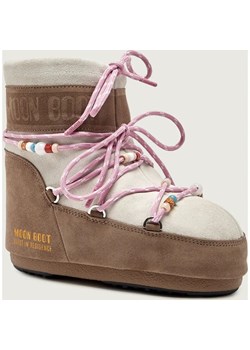 Moon Boot Śniegowce ICON LOW SUEDE BEADS | Moon Boot x Guest in Residence | zamsz ze sklepu Gomez Fashion Store w kategorii Śniegowce damskie - zdjęcie 187920220