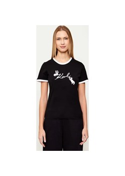 Karl Lagerfeld T-shirt Ikon Signature Choupette | Slim Fit ze sklepu Gomez Fashion Store w kategorii Bluzki damskie - zdjęcie 187920253