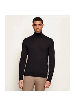 BOSS BLACK Wełniany golf H-Helixon | Slim Fit | z dodatkiem jedwabiu ze sklepu Gomez Fashion Store w kategorii Swetry męskie - zdjęcie 187920403