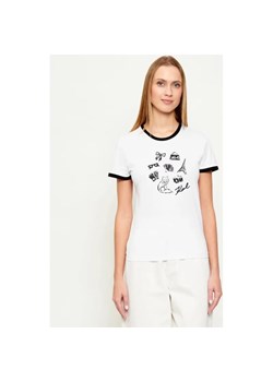 Karl Lagerfeld T-shirt | Regular Fit ze sklepu Gomez Fashion Store w kategorii Bluzki damskie - zdjęcie 187920474