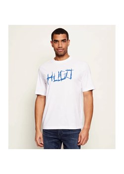 Hugo Blue T-shirt Namerix | Regular Fit ze sklepu Gomez Fashion Store w kategorii T-shirty męskie - zdjęcie 187920482
