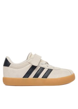 Sneakersy adidas Vl Court 3.0 KI6495 Beżowy ze sklepu eobuwie.pl w kategorii Buty sportowe dziecięce - zdjęcie 187922583