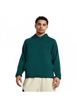 Męska bluza treningowa nierozpinana z kapturem Under Armour UA Unstoppable Flc HD - zielona ze sklepu Sportstylestory.com w kategorii Bluzy męskie - zdjęcie 187924011