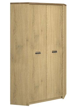 Szafa narożna w stylu loft dąb cremona + dąb lefkas R9-M73 ze sklepu Edinos.pl w kategorii Szafy - zdjęcie 187924070