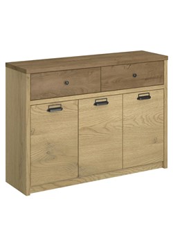 Duża komoda do przechowywania dąb cremona + dąb lefkas A7-E05 ze sklepu Edinos.pl w kategorii Komody - zdjęcie 187924093