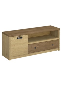 Loftowa szafka RTV dąb cremona + dąb lefkas L8-N02 ze sklepu Edinos.pl w kategorii Szafki RTV - zdjęcie 187924100