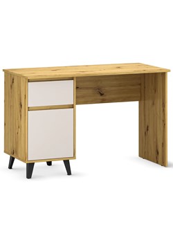 Biurko w stylu skandynawskim dąb artisan + kaszmir P5-D34 ze sklepu Edinos.pl w kategorii Biurka i sekretarzyki - zdjęcie 187924120