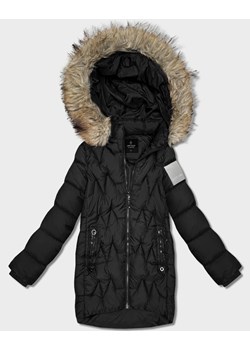 Kurtka zimowa damska z kapturem Goodlookin czarna (KK60563) ze sklepu goodlookin.pl w kategorii Kurtki damskie - zdjęcie 187924593