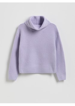 Reserved - Sweter z golfem - lawendowy ze sklepu Reserved w kategorii Swetry dziewczęce - zdjęcie 187924622