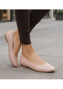 Cieliste baleriny damskie gładkie /J5-1 18626 W55/ ze sklepu Pantofelek24.pl w kategorii Balerinki - zdjęcie 187926824