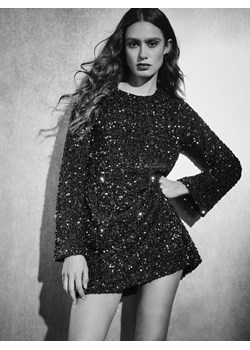 Mohito - Cekinowa fioletowa sukienka mini - fuksjowy ze sklepu Mohito w kategorii Sukienki - zdjęcie 187927612