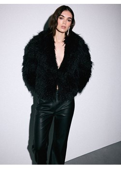 Mohito - Sztuczne czarne futerko - czarny ze sklepu Mohito w kategorii Futra damskie - zdjęcie 187927632