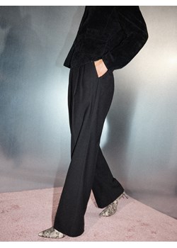 Mohito - Spodnie z dodatkiem wełny - czarny ze sklepu Mohito w kategorii Spodnie damskie - zdjęcie 187927693