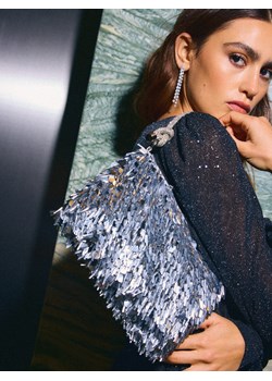 Mohito - Torebka z cekinami - srebrny ze sklepu Mohito w kategorii Kopertówki - zdjęcie 187927731