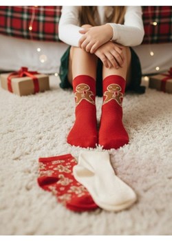 Sinsay - Skarpetki z motywem ludzika piernikowego 3 pack - wielobarwny ze sklepu Sinsay w kategorii Skarpetki dziecięce - zdjęcie 187928081