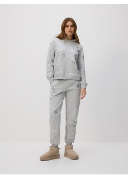 Reserved - Spodnie dresowe z aplikacjami - ciemnoszary ze sklepu Reserved w kategorii Spodnie damskie - zdjęcie 187928413