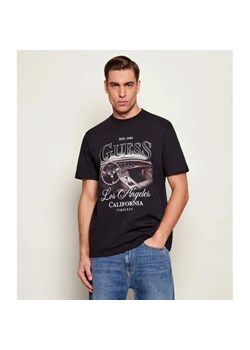 GUESS T-shirt SATIN | Regular Fit ze sklepu Gomez Fashion Store w kategorii T-shirty męskie - zdjęcie 187928684