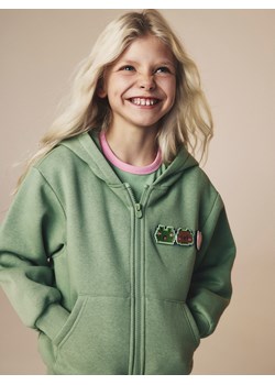 Reserved - Bluza z aplikacją Boffie & Poko - zielony ze sklepu Reserved w kategorii Bluzy dziewczęce - zdjęcie 187931052