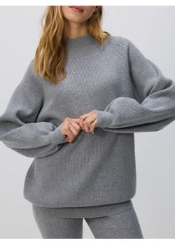 Reserved - Długi sweter z półgolfem - jasnoszary ze sklepu Reserved w kategorii Swetry damskie - zdjęcie 187931093