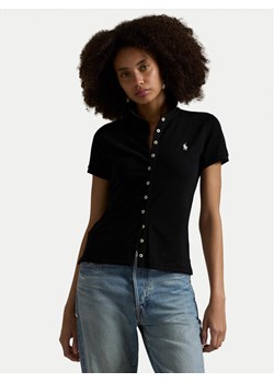 Polo Ralph Lauren Polo 211939272004 Czarny Slim Fit ze sklepu MODIVO w kategorii Bluzki damskie - zdjęcie 187931644